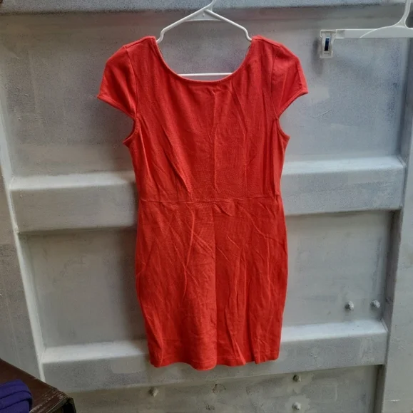 Forever 21 | Dresses | Peach Coral Bodycon Fitted Dress Large Forever2 Open  Back | Poshmark